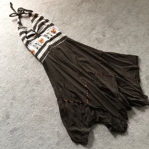 Handmade Floral flowing Dress Size small